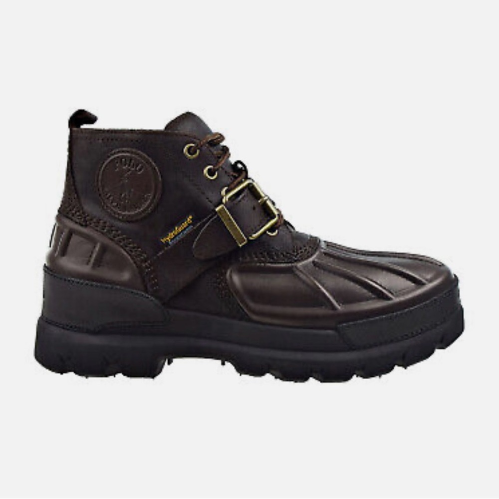 Polo by Ralph Lauren Dark Brown Oslo Low Boots Rugged Sole Men’s 7